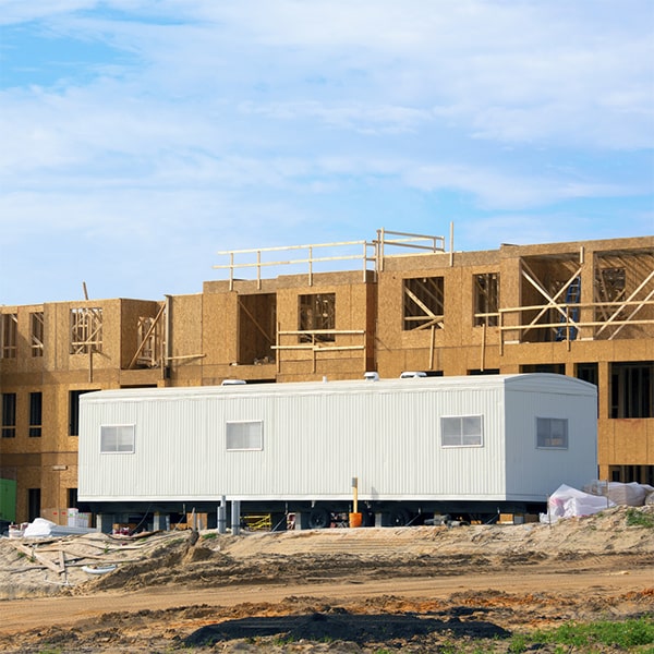 the construction site office trailers can be relocated to a different site if needed